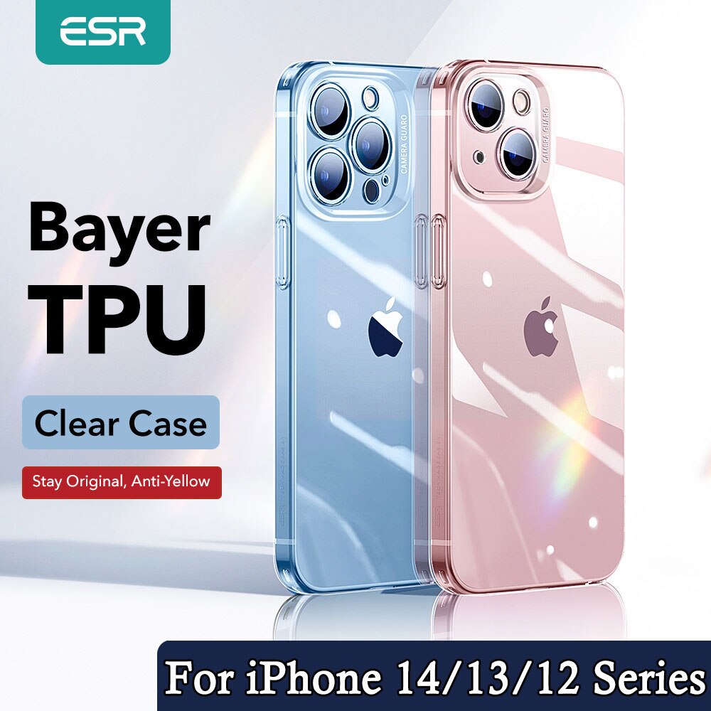 ESR for iPhone 14 Pro Max Case Transparent for iPhone 14 Plus/iPhone 13 Pro Max 12 11 SE Case Crystal Clear Cover for iPhone 14