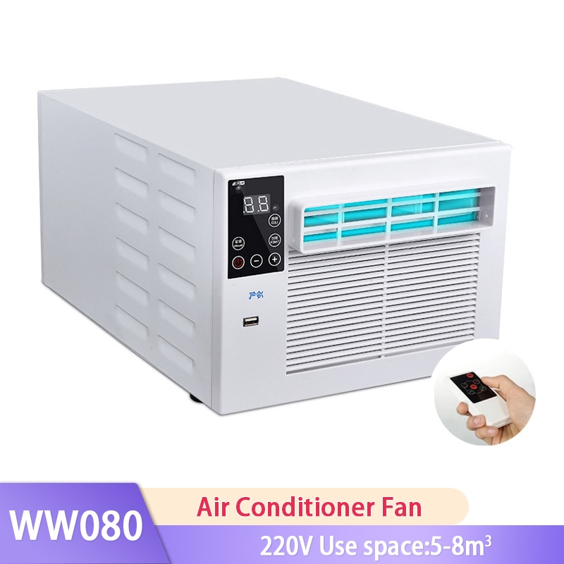 1100W Mobile Air Conditioner Mosquito Net Air Conditioning Fan LED Control Panel With Remote Control Portable Air Conditioner