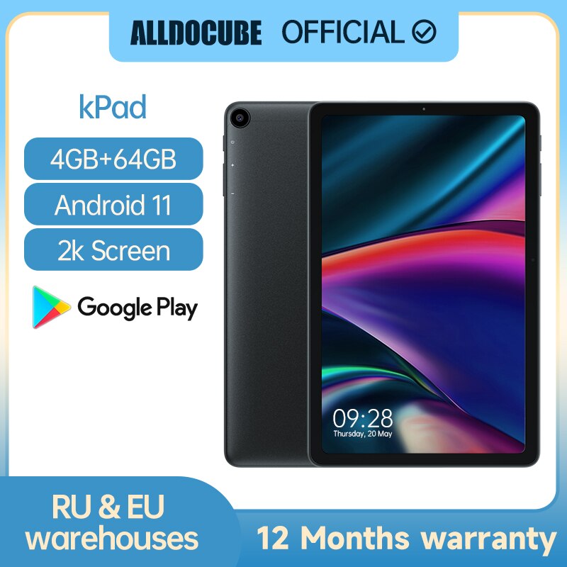 ALLDOCUBE kPad 10.4 inch 4GB RAM 64GB ROM Tablet PC Android 11 Unisoc T610 2K Screen 4G Lte PhoneTablets  Tablet