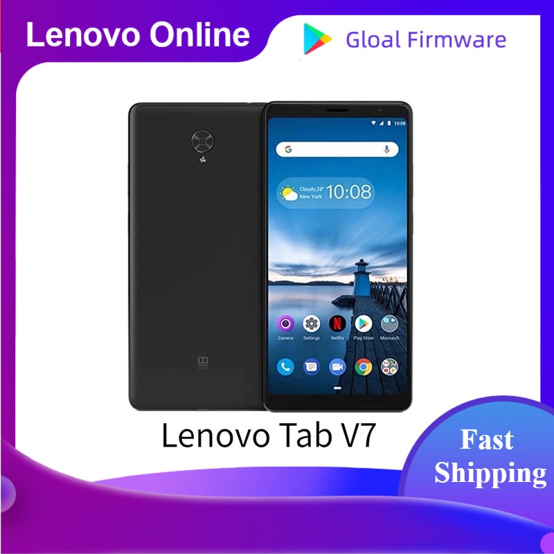 Global Firmware Lenovo Tab V7 Phone Call Tablet 7 Inch LTE Version 4G 64G Octa Core Face Recognition Dual Dolby Speakers Android