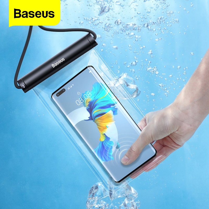 Baseus Waterproof Phone Case for iPhone 13 12 Pro Max Samsung Xiaomi Poco Swim Water Proof Phone Bag Universal Protection Cover