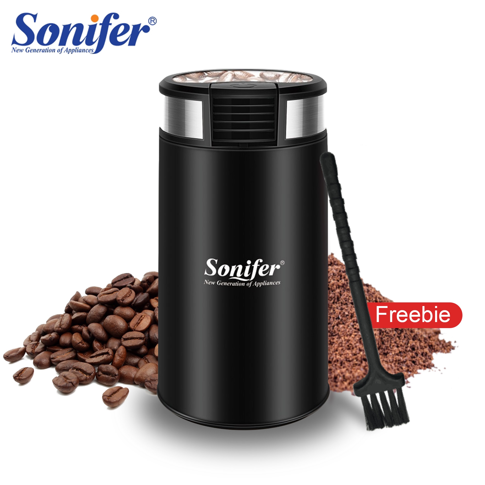 Electric Coffee Grinder 200W Herb Nuts Grains Pepper Grass Tobacc Spice Flour Mill Cafe Beans Electric Grinder Machine Sonifer