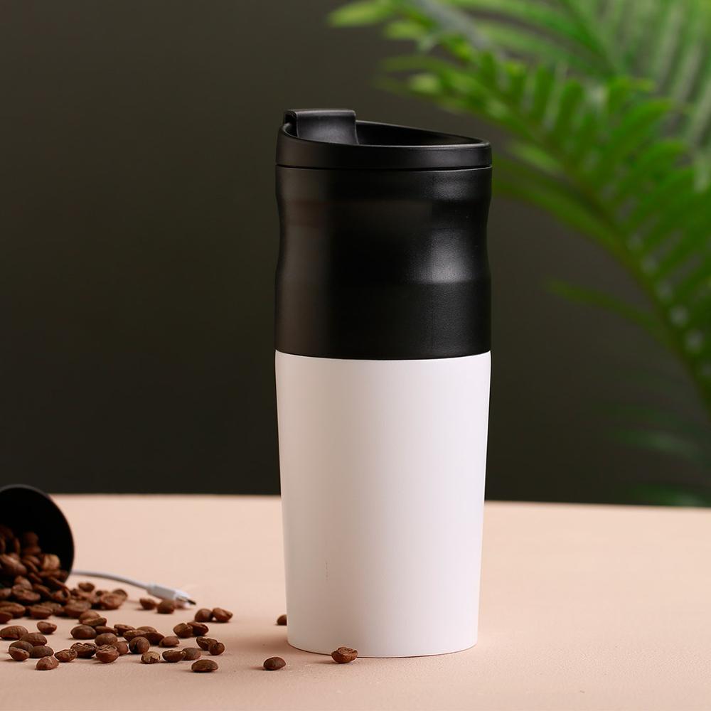Portable Coffee Machine Mini Electric Coffee Grinder Maker Milling Coffee Bean Grinding Stainless Steel Cup USB Charging