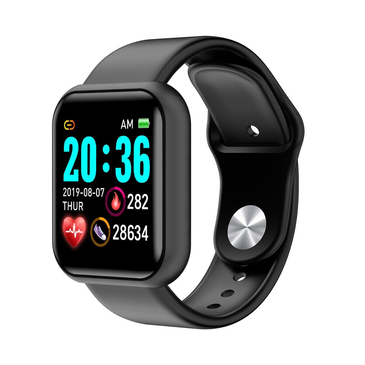 D20 Color Touch Screen Waterproof Bluetooth Smart Fitness Bracelet Y68 Health Blood Pressure Heart Rate Sleep Sports Band Watch