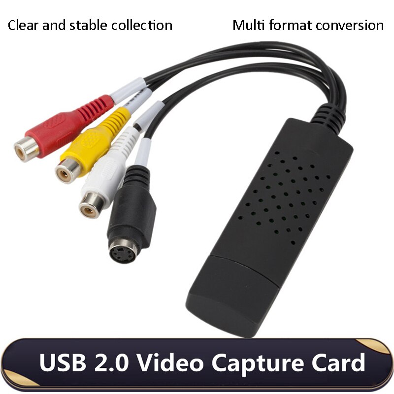 Usb Video Capture Card Av Analog Vhs Video Recording Tape Set Top Box Dvd High Definition Av Oneway Signal Capture Collector