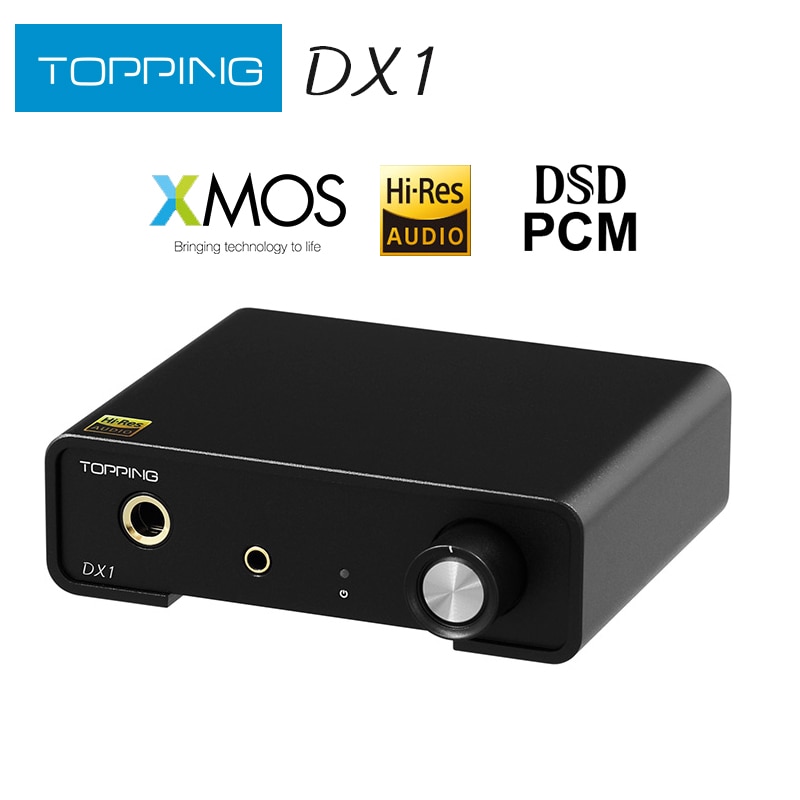 TOPPING DX1 Mini DAC Headphone Amplifier AK4493S XU208 DAC&Headphone Amp Support up to DSD256 PCM384 Decoder