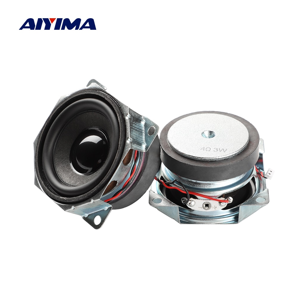 AIYIMA 2Pcs MIni Full Range Speaker DIY Audio Portable Bluetooth Speaker 4 Ohm 3W Home Theater Music Sound Loudspeaker