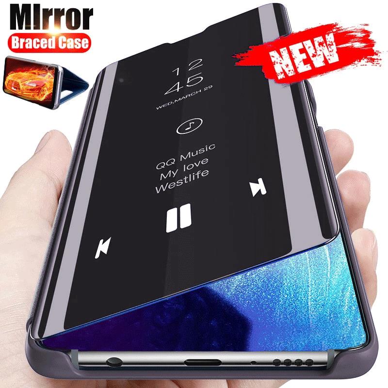 For Samsung Galaxy A13 4G Case Smart Mirror Magnetic Flip Coque Samung A53 A73 A33 5G A23 2022 Stand Protection Phone Book Cover