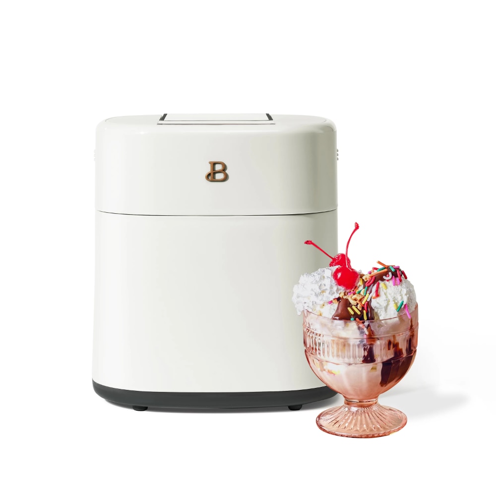 1.5QT Ice Cream Maker with TouchActivated Display, White Icing by Drew Barrymore