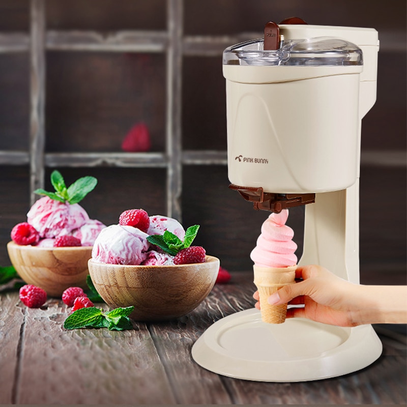 Ice Cream Machine Household Automatic Mini Fruit Ice Cream Machine Electric Diy Kitchen Milkshake Machine