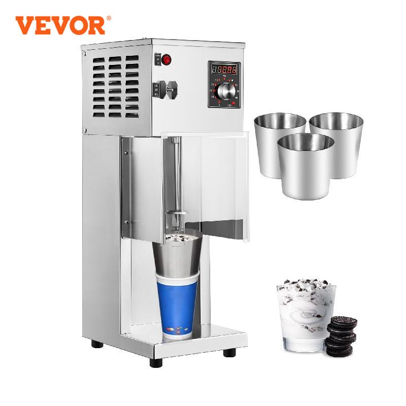 VEVOR Commercial Electric Auto Ice Cream Maker Slush Machine Shaker Blender Mixer with 10-Speed Levels for Yogurt Milk
