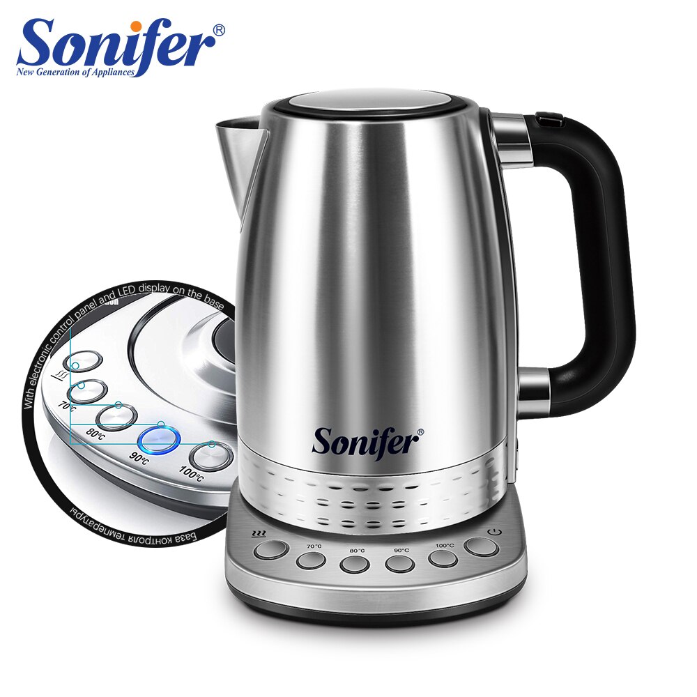 1.7L Electric Kettle Tea Coffee Thermo Pot Appliances Kitchen Smart Kettle With Temperature Control Keep-Warm Function Sonifer