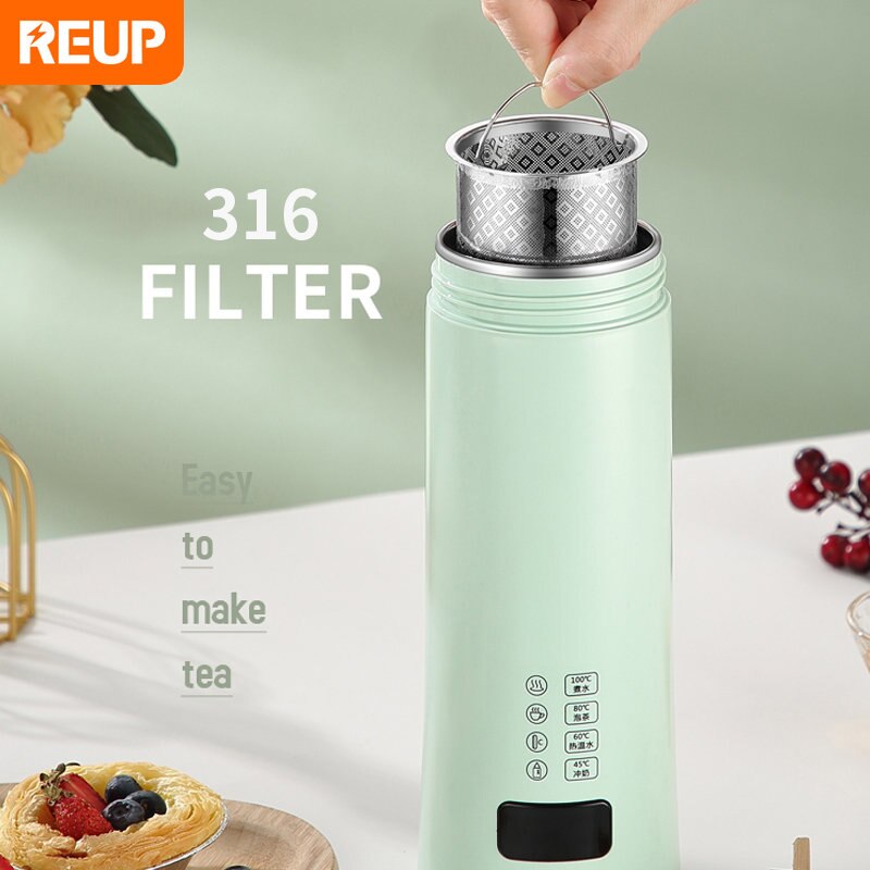 400ml Portable Electric Kettles With Smart Temperature Control Cup Make Tea Coffee Travel Boil Water Kettle Kitchen Appliances