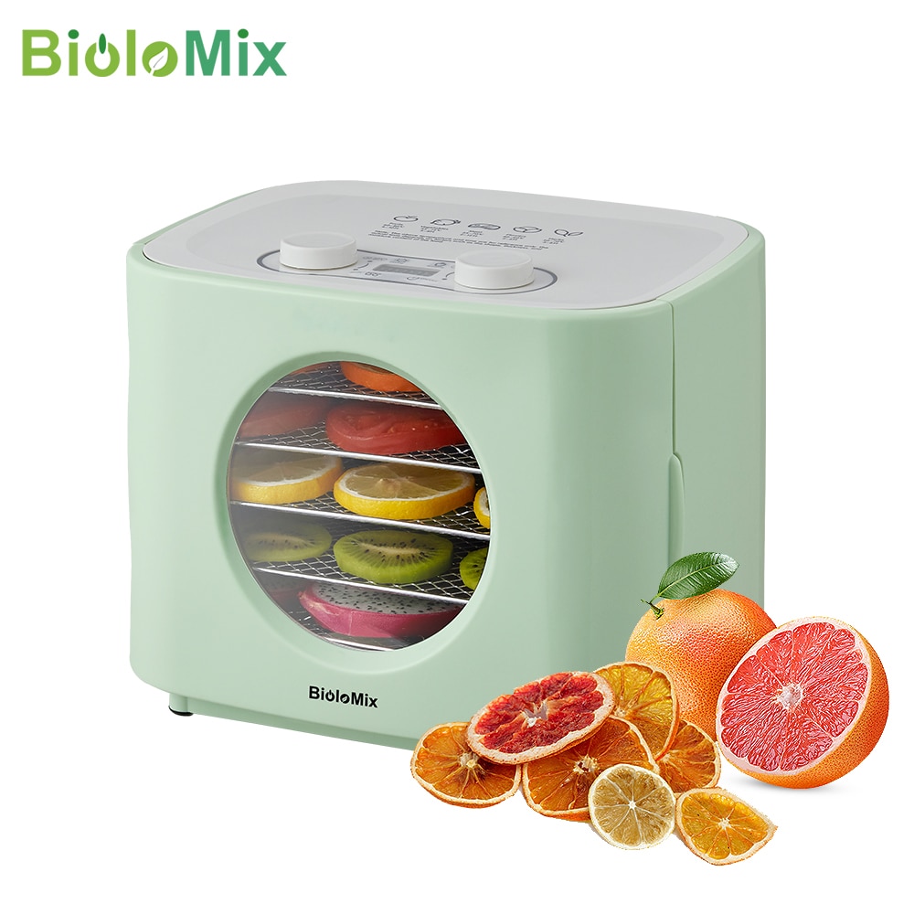 BioloMix BPA 5 Layers Food Dehydrator Fruit Dryer Machine Household Dried Fruit Machine Pet Snacks Stainless Steel Grid