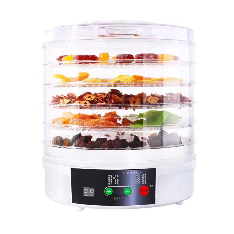 MINI Digital Food Dehydrator Vegetables Fruit Dryer Household Meat Drying Machine With 5 Trays 220V