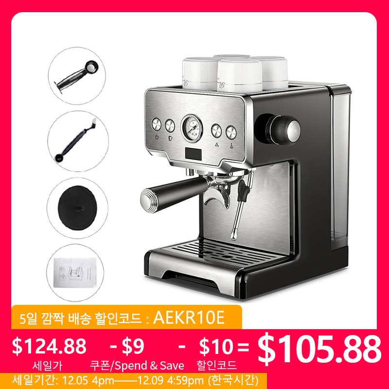 Crm3605 Coffee Machine 15bar Italian Semi-automatic Household Coffee Maker Expresso Maker With Cappuccino Latte and Mocha