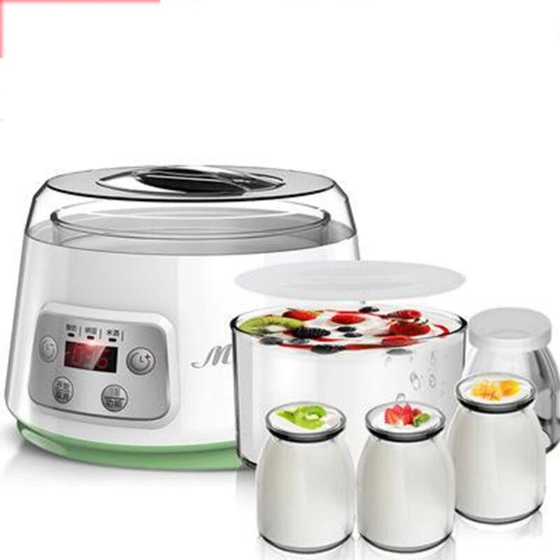 Household Thermostatic Fermentation Full-automatic Yogurt Machine Rice Wine Natto Machine Glass Liner With Large Capacity