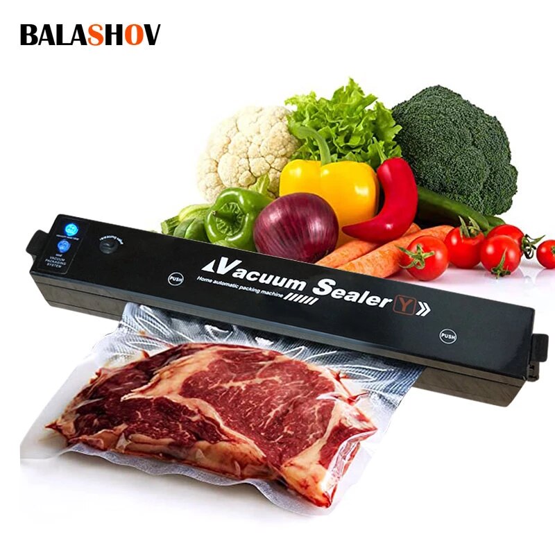 Eletric Vacuum Food Sealer Household  Vacuum Packaging Machine 220V Automatic Vaccum Packer With 10 Pcs Saver Bags Kichen Tool