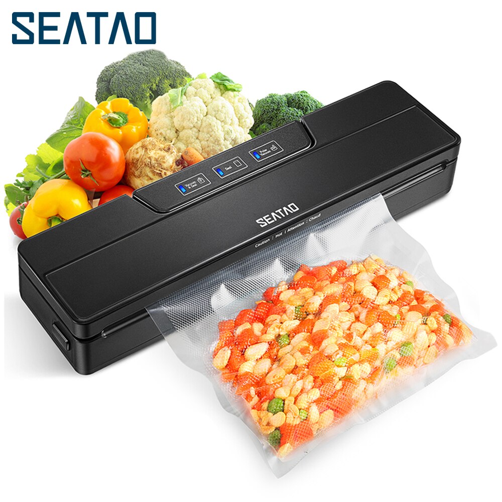 SEATAO VM1000 Best Food Vacuum Sealer Automatic Commercial Household Food Vacuum Sealer Packaging Machine Include 10Pcs Bags