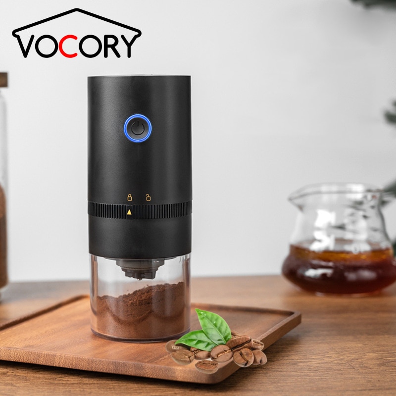New Upgrade Portable Electric Coffee Grinder TYPE-C USB Charge Profession Ceramic Grinding Core Coffee Beans Grinder VOCORY