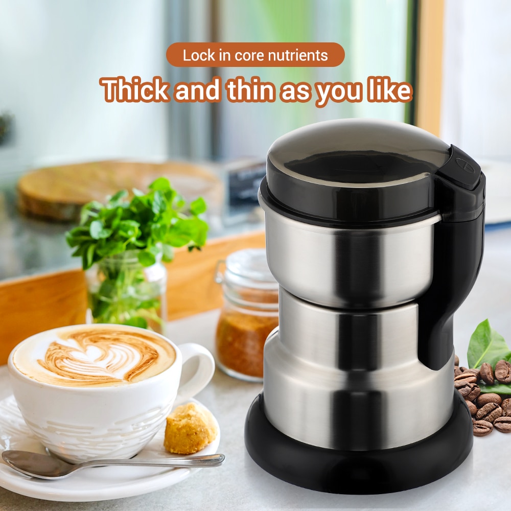 Electric Coffee Grinder Powerful 400W Pepper Grain Coffee Beans Spice Mill Grass Pepper Grinder Cafe 220V for Kitchen Chopper