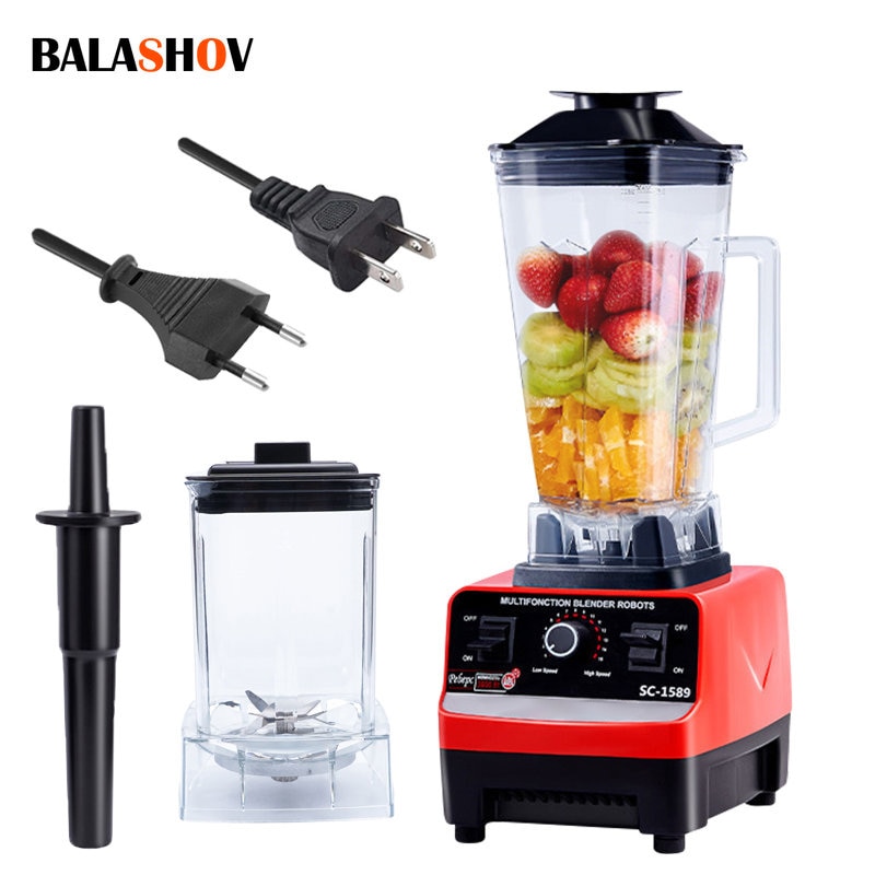 4500W Heavy Duty Commercial Blender 6 Blades Mixer Juicer Food Processor Ice Smoothies Blender High Power Juice maker Crusher