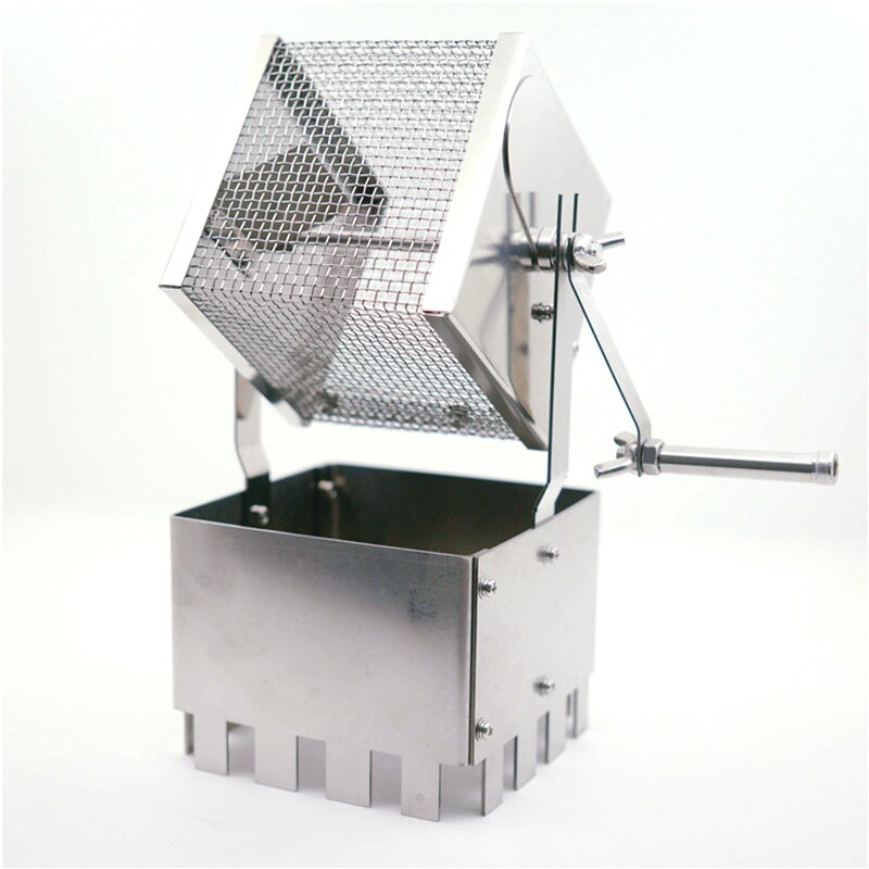 Manual Far Infrared Heating Coffee Roaster Stainless Steel Cube Heat Evenly Coffee Baking Roast Coffee Machine
