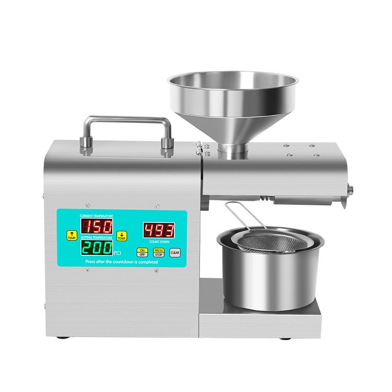 RG-311/RG-312 Hot Cold Oil Press Machine English Version Stainless Steel Intelligent Temperature Control Oil Presser 220V/110V