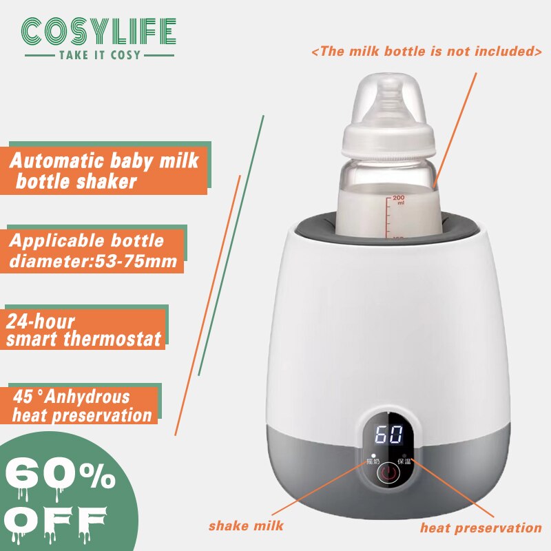 Cosylife Automatic Heat Perservation Baby Milk Powder Shaker Portable Electric Feeding Bottle Shake Machine Milk Powder Blender