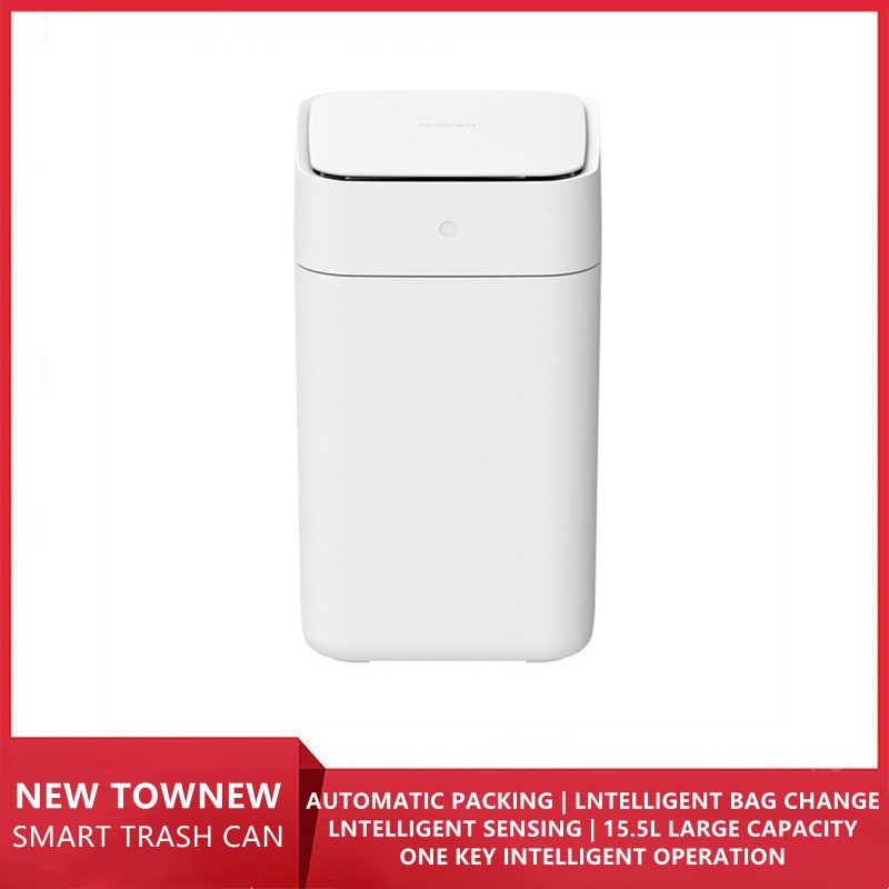 Original TOWNEW T1S intelligent sensor trash can kitchen bathroom toilet trash can automatic sensor waterproof with lid trash ca