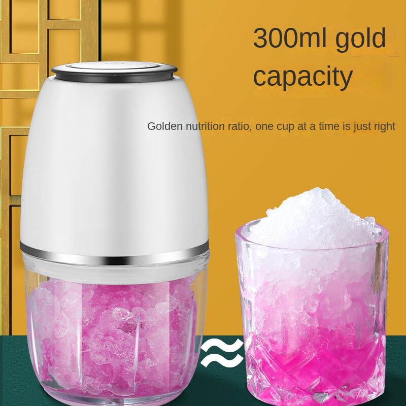 Automatic Ice Crusher Household Shaved Ice Machine Electric Ice Crushed Snow Cone Granizing Machine Drink Smoothie Maker