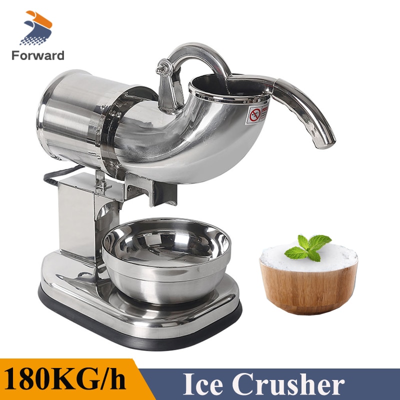 Electric 110V 220V Mini Ice Shaver and Snow Cone Machine 180KG/h Portable Ice Crusher and Shaved Ice Machine