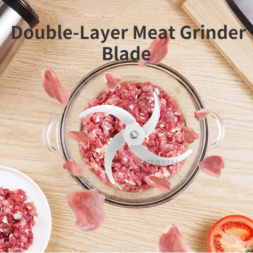 Double-Layer Meat Grinder Blade for Little 3L and 5L Electric Meat Grinders 1pcs Blade Meat Grinder Processor Parts Kitchen Tool