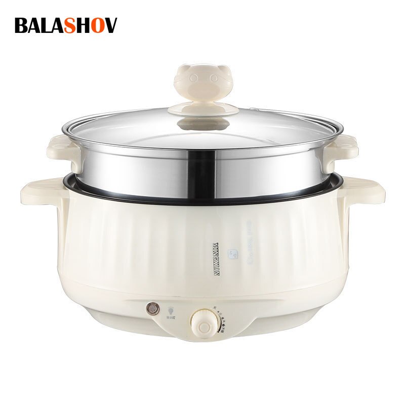 Multi Cookers Single/Double Layer Electric Pot 1.7L 1-2 People Household Non-stick Pan Hot Pot Rice Cooker Cooking Appliances