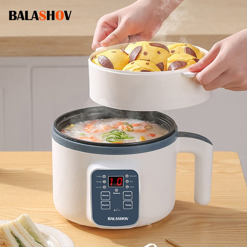 Multifunctional Rice Cooker Household Porridge Cooking Rice Cooker With Steamer Single/Double Layer Non-Stick Electric Cooker