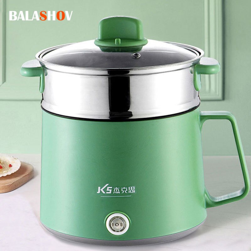 Mini Multifunction Cookers Non-stick Pan Electric Rice Cooker Cooking Machine Cook Pot Household Dormitory Hot Pot 1-2 People