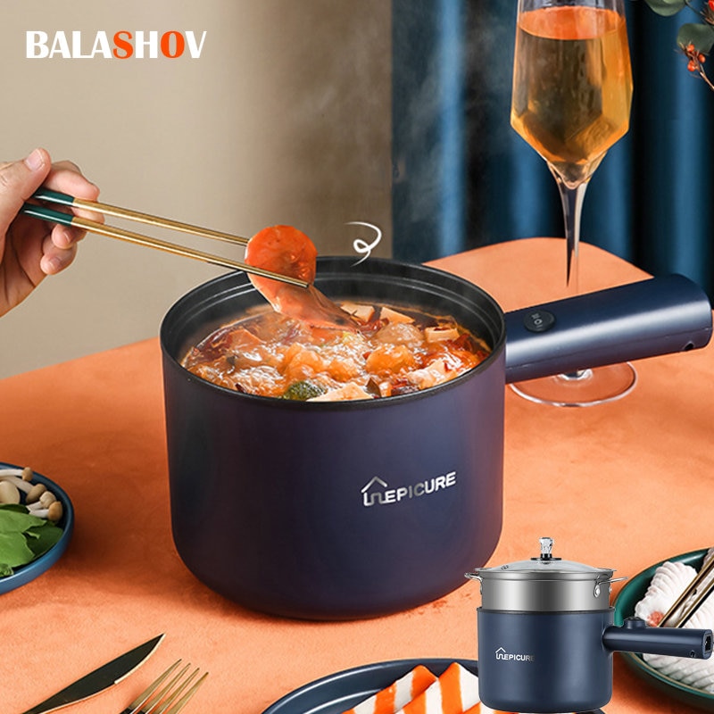 Multifunction Cooker 1.8L Household Single/Double Layer Hot Pot Electric Rice Cooker Student Dormitory Mini Non-stick Pan Pots