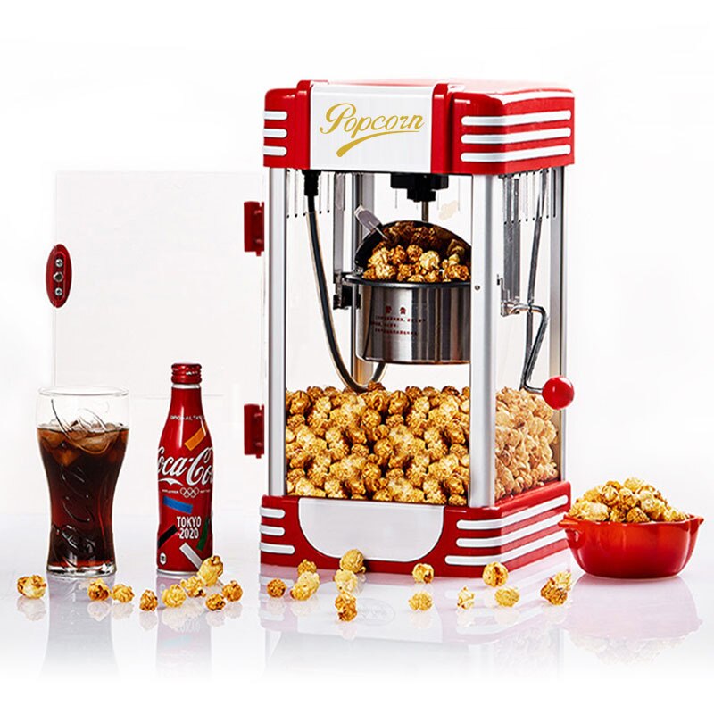 For Party Electric Oil Popped Commercial Popcorn Maker Popcorn Machine Household Corn Machine DIY