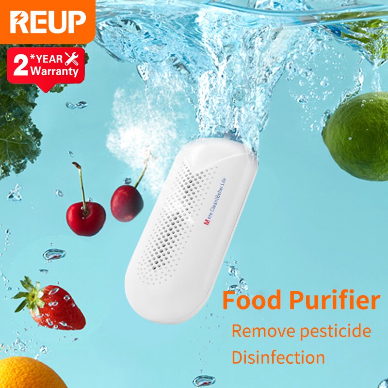 Protable Food Purifier remove pesticide residues Disinfection Fruit Vegetable Washing Machine Food Sterilize Household travel