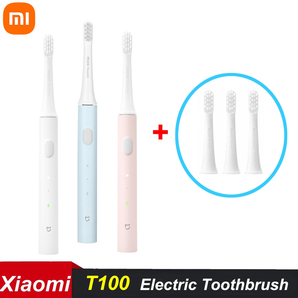 Xiaomi Mijia Sonic Electric Toothbrush T100 Cordless Rechargeable Toothbrush IPX7 Waterproof Ultrasonic Automatic Tooth Brush