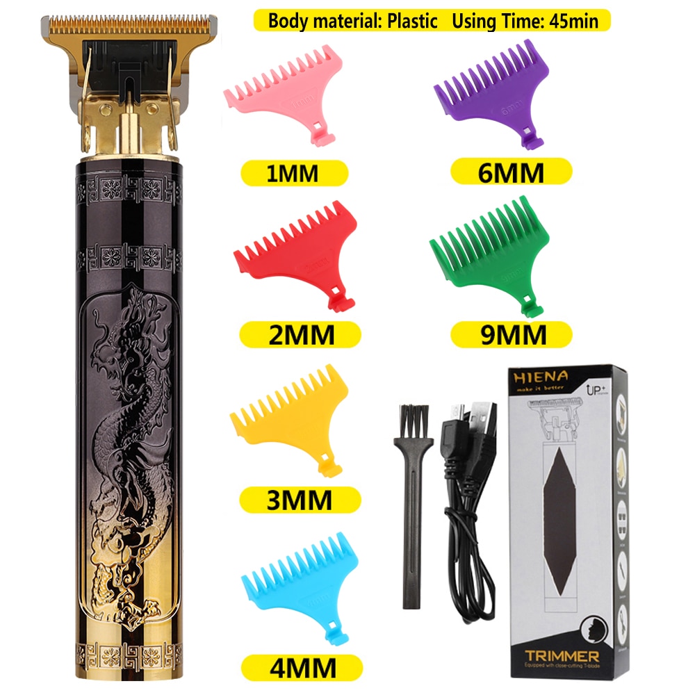 New in T9 Professional Hair Trimmer for Men Pro Beard Trimmer Electric Hair Clipper Lithium Hair Cutting Machine Men's Shaver