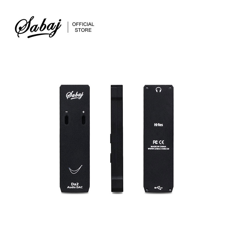 Sabaj Da2 Portable USB DAC Decoding & Headphone Amplifier  SABRE9018 32bit/768kHz Mini USB DAC AMP for PC Cell Phone OTG