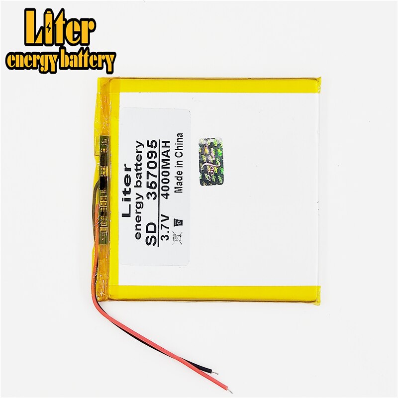 3.7V 4000mah (polymer lithium ion battery) Li-ion battery for tablet pc 7 inch MP3 MP4 [357095] Free Shipping