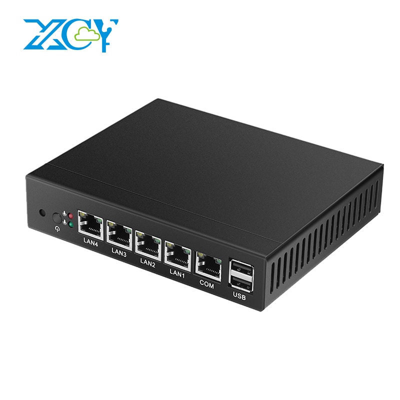 XCY Firewall Appliance Mini PC Intel Celeron J1900 4x Gigabit Ethernet Intel i211 NIC Support Pfsense Sophos OPNsense