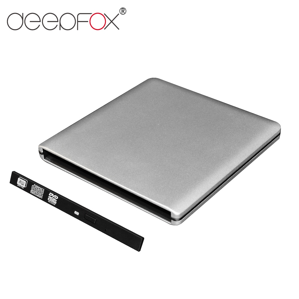 DeepFox 9.5mm  External Optical Disk Drive Case Box USB 3.0 SATA High Speed for Macbook Windows PC Laptop CD/DVD-ROM Optical Bay
