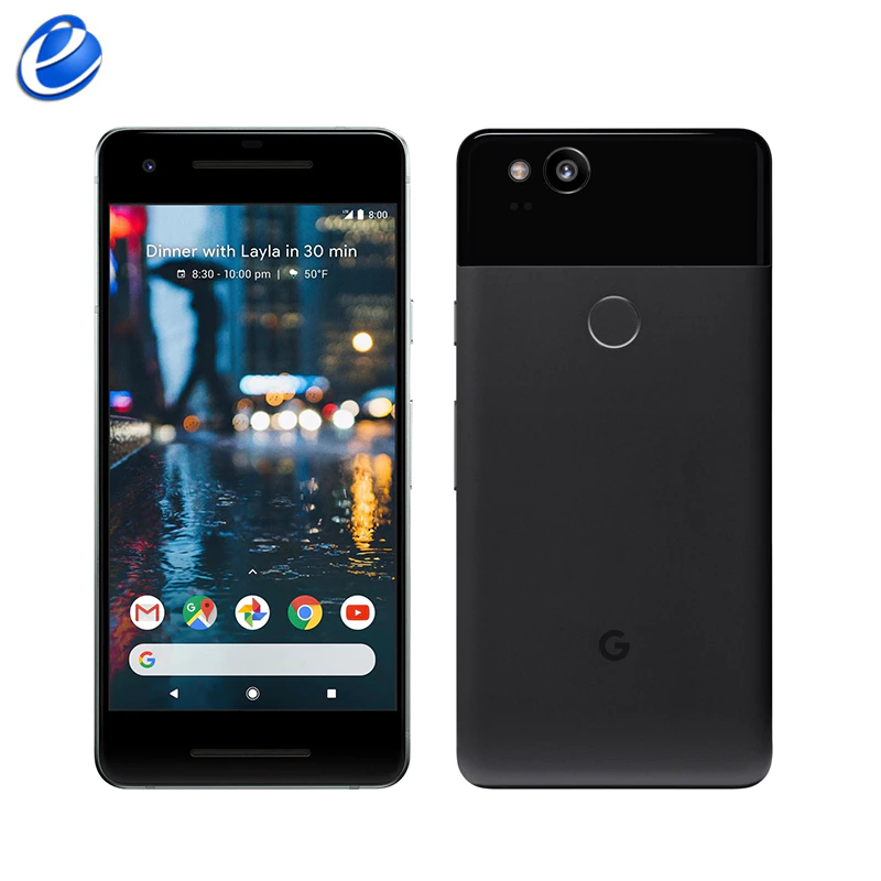 Original Unlocked Google Pixel 2 5.0'' inch Octa Core Single sim 4G LTE Android cellphone 4GB RAM 64GB 128GB ROM smartphone