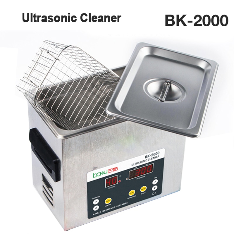 3.2L Large Capacity Ultrasonic Cleaner BK-2000 Household Washing Glasses Fruit Vegetable Jewelry earring watch Cleaning Machine
