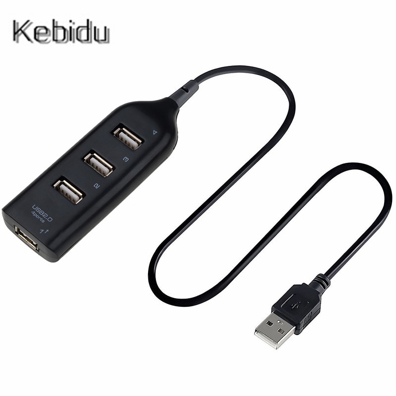 Hub Adapter USB Hub Mini USB 2.0 Hi-Speed 4-Port Splitter For PC Laptop Notebook Receiver Computer Peripherals Accessories