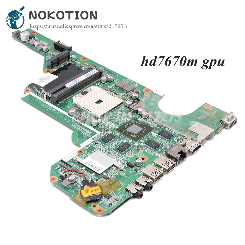 NOKOTION 683030-001 683030-501 DA0R53MB6E1 PC Main Board For HP Pavilion G6 G6-2000 G4 G4-2000 G7-2000 Laptop Motherboard