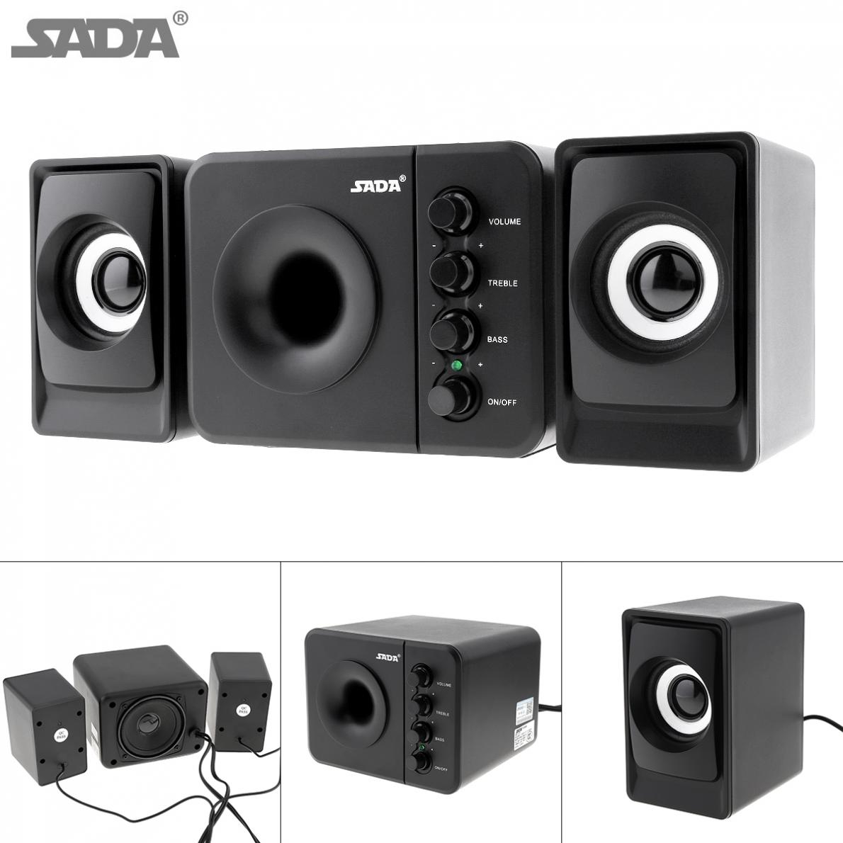Portable USB2.0 Subwoofer Computer Speaker with 3.5mm Audio Plug and USB Power Plug for Desktop PC / Laptop / MP3 / Cellphone